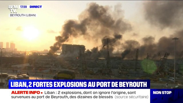 Liban: deux fortes explosions sont survenues au port de Beyrouth, des dizaines de blessés