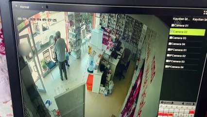 Eczanedeki silahlı saldırıda yaşanan panik güvenlik kamerasında - ANTALYA