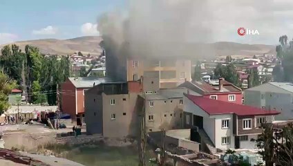 Ağrı’nın Diyadin ilçesinde korkutan yangın