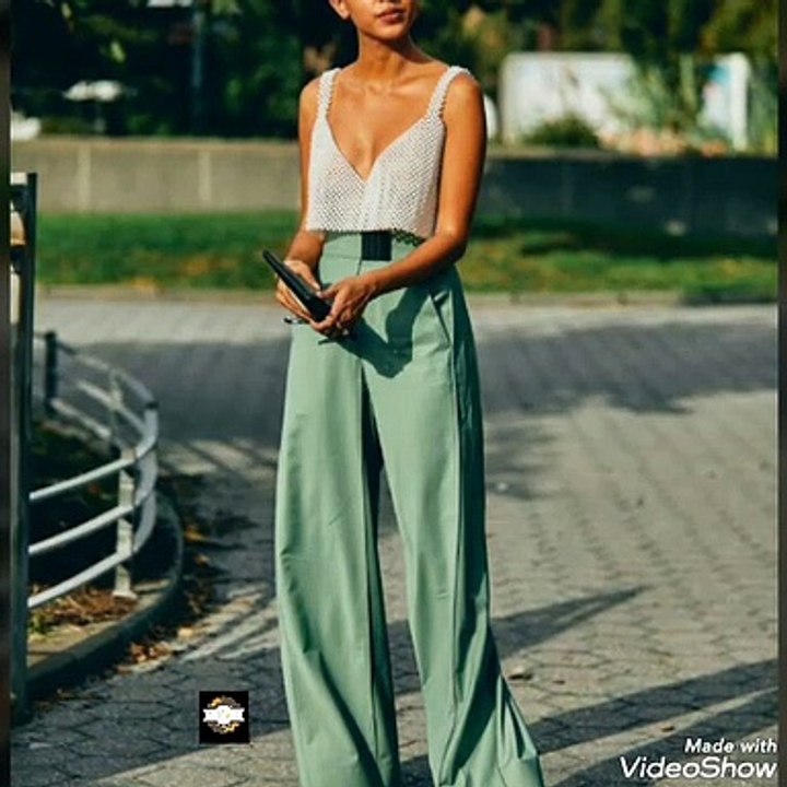 Most beautiful and stylish ladies plazo new trending styling 2020 ke