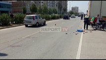 Report TV -Po shpërndante pica, motoristi i një biznesi përplas një këmbësor