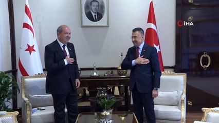 Cumhurbaşkanı Yardımcısı Oktay KKTC Başbakanı Tatar ile görüştü