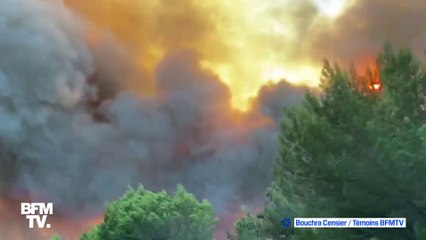 下载视频: Incendies dans les Bouches-du-Rhône: des centaines de pompiers mobilisés à Martigues et Port-de-Bouc