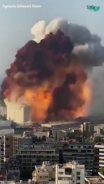 Impresionante explosión en Beirut, Líbano