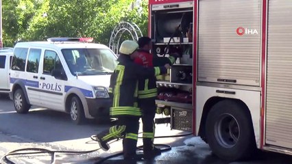 Kayseri'de kömürlükte yangın çıktı, bina sakinleri panik yaşadı