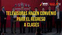 Televisoras hacen convenio para el regreso a clases