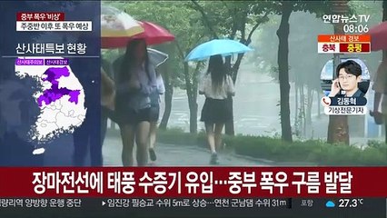 중부 폭우 키우는 태풍 수증기…모레까지 400mm