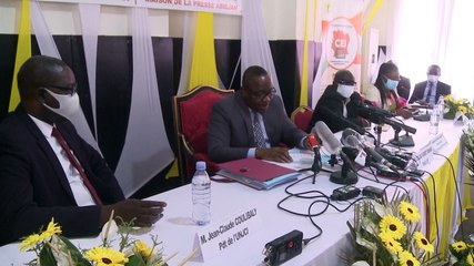 Le Président de la Commission Electorale Indépendante au Press-Club de l'UNJCI