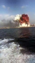 Los estremecedores videos de las explosiones en Beirut