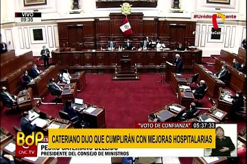 Congreso niega cuestión de confianza al Gabinete Cateriano