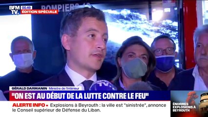 Incendie à Martigues: "On n'est qu'au début de la lutte contre le feu", selon Gérald Darmanin
