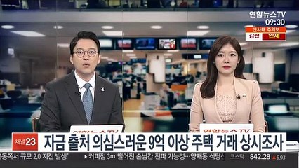 자금 출처 의심스러운 9억 이상 주택 거래 상시조사