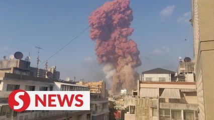 Moment massive blast shakes Beirut