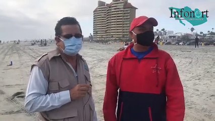 #EnVivo Cero tolerancia a bebidas alcohólicas en el segundo día de playa por la tarde en Rosarito.