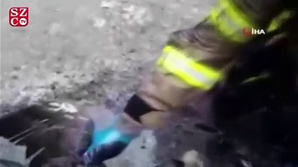 Kahraman itfaiyeciler 3 canı ölümden böyle kurtardı
