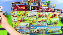 LEGO Escavadora, Caminhões de lixo e carros de policia e bombeiros para crianças Toys for kids