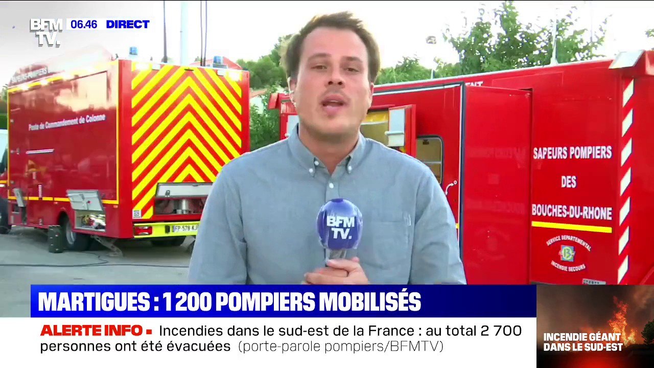 L'incendie à Martigues est contrôlé, mais pas encore définitivement maîtrisé