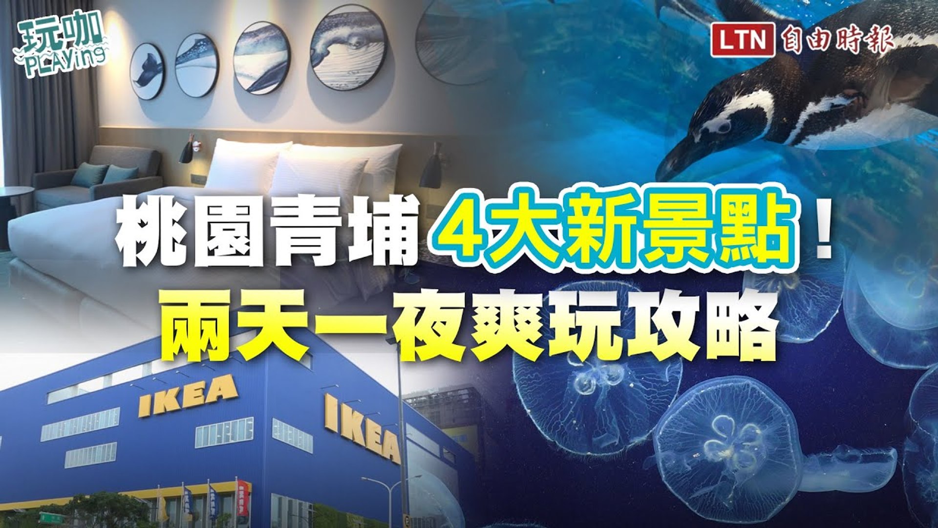 桃園青埔4大新景點 Xpark水族館 和逸飯店 兩天一夜玩樂攻略 影片dailymotion