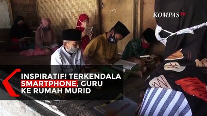 Inspiratif! Terkendala Smartphone, Guru Mengajar Murid ke Rumah