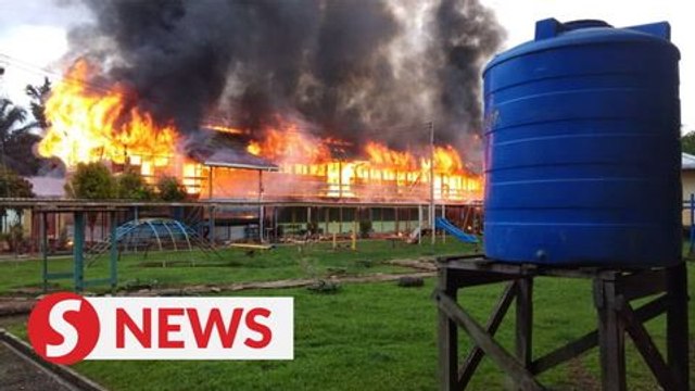 Hostel block razed to the ground, 24 pupils escape unhurt