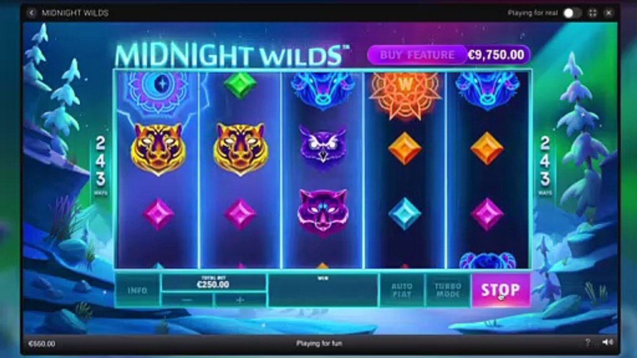 5 of a Kind in Midnight Wilds Slot at BitStarz Casino