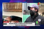 Huancayo: mujer graba preciso instante en que su expareja intenta acuchillarla