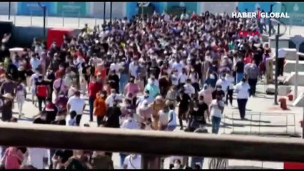 Şaşkınlık yaratan 'vapur koşusu'