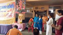 राम मंदिर शिलान्यास के दिन मक्सी के झंडा चौक में हुआ आयोजन
