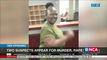 Two suspects appear in court for assault, rape and murder