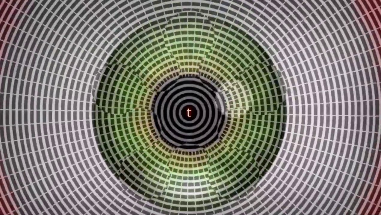 Fixez le centre de l'image, ce qui se passe ensuite est assez déroutant