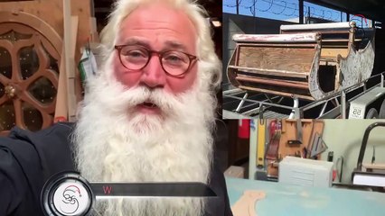 Red sled Santa - sleigh restoration part- 2