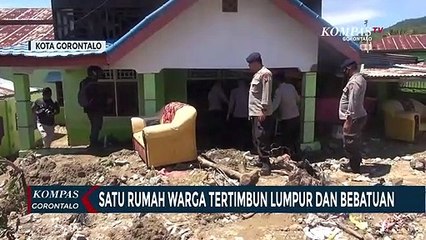 Satu Rumah Warga Tertimbun Lumpur Dan Bebatuan