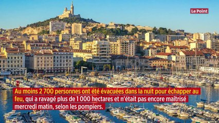 Plus de 1 000 hectares de végétation ravagés par un incendie près de Marseille