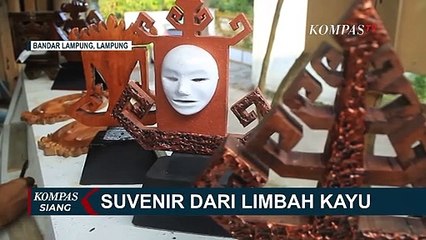 Download Video: Keren! Bisa Jadi Peluang Usaha, Limbah Kayu Ini Diubah Jadi Souvenir Cantik