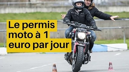Le permis moto à 1 euro par jour