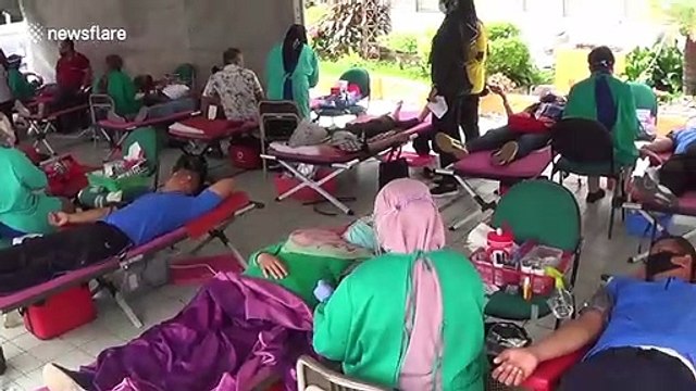 Government officials join donors to overcome the effects of COVID-19 on blood supply in Indonesia