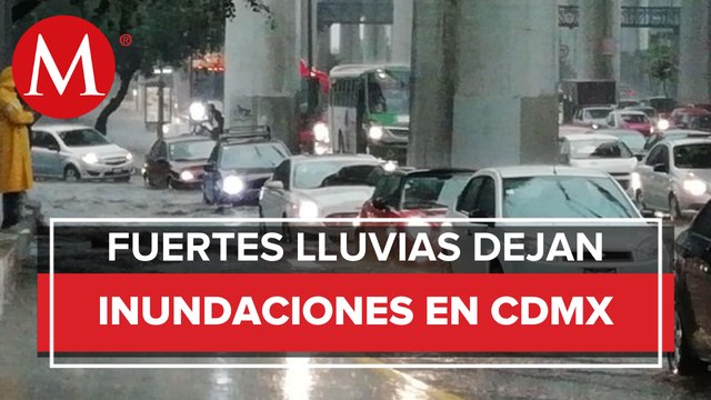 Calles y vialidades de Tlalpan y Xochimilco quedan inundadas tras lluvias