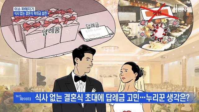 MBN 뉴스파이터-'식사 없는 결혼식' 축의금 설전…왜?