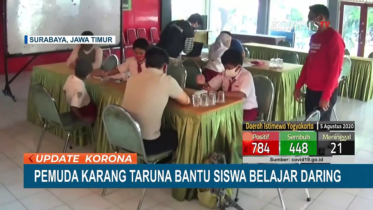 Tak Punya Ponsel, Siswa Kurang Mampu Lakukan Belajar Daring di Pendopo Kecamatan