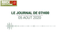 Journal de 07 heures du 05 août 2020 [Radio Côte d'Ivoire]