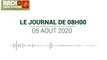 Journal de 08 heures du 5 août 2020 [Radio Côte d'Ivoire]