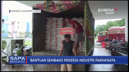 Download Video: Dispar Manado Bagikan Sembako Bagi Pekerja Industri Pariwisata