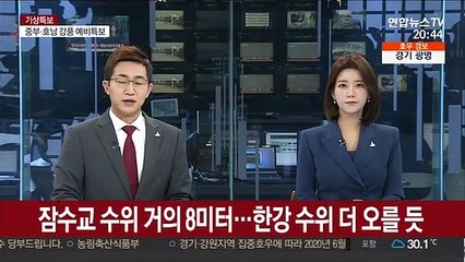 잠수교 수위 거의 8미터…한강 수위 더 오를 듯
