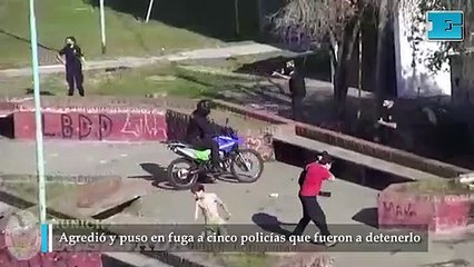 Agredió y puso en fuga a cinco policías en Ensenada