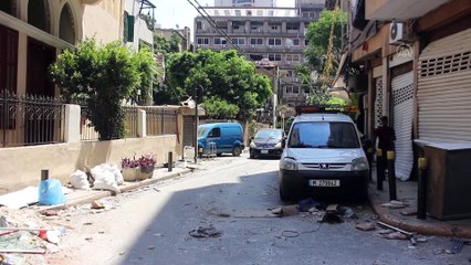 Beyrut'taki patlama sonrası sokaklar harabeye döndü (2)