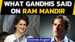 Ram Mandir Bhoomi Pujan: Gandhis, Congress leaders break silence| Oneindia News