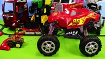 Escavadora, Carrinho de bombeiros, Trator, Caminhões de lixo e carros - Cars Toys for kids