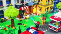 LEGO Escavadora, Carrinho de bombeiros, Trator e carros de policia - Excavator Toy Vehicles
