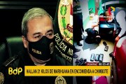 Huaraz: PNP incauta 21 kilos de marihuana escondidos en encomienda para Chimbote