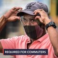 Aside from masks, face shields required for commuters starting August 15